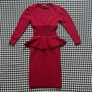 Missoni ✨RARE✨ vintage peplum alpaca sweater dress. Medium. Made in Italy.